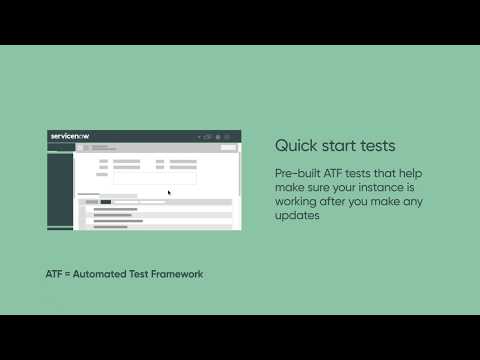 Getting started with quick start tests