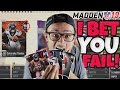I CAN ONLY DRAFT A PLAYER IF I KNOW HIS MADDEN 19 OVERALL!! Hard MUT Draft Challenge