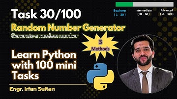 Generate Random Numbers in Python (3 Ways) | Task 30/100 - Learn Python programming with 100 tasks