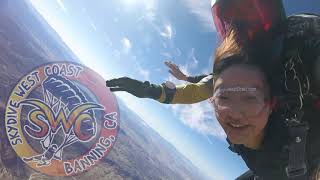 Clara Lees Tandem Skydive At Skydive West Coast