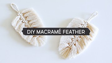 DIY Macramé Feather