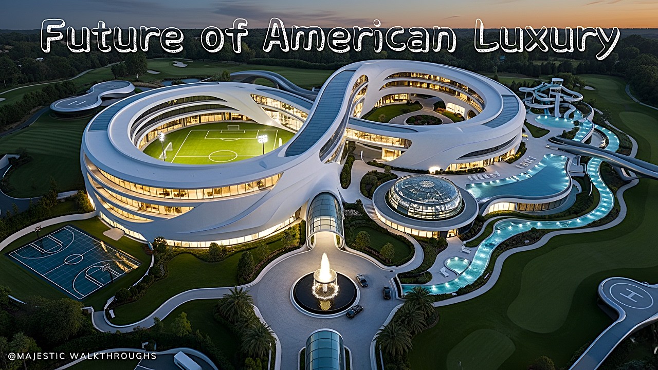 Внутри мега-особняка «Бесконечная петля» стоимостью 500 миллионов долларов (концепция будущего)