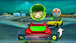 Me 🙋🏻‍♂️ VS @vickylolgaming 👽 - Multiplayer Race in Extreme Car Driving With NEW! CAR screenshot 5