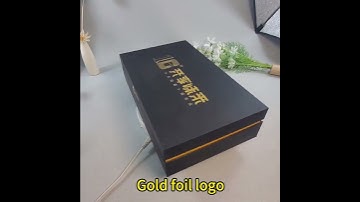 Moon cake box with gold foil logo #paperbox #box #factory #paperpackaging