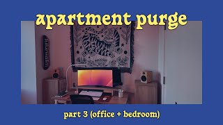 Apartment purge part 3: I FINISHED MY OFFICE REDESIGN + bedroom declutter