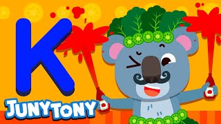 King Koala | Phonics Song for Kids | Alphabet K Song | Kindergarten Song | JunyTony