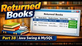 Part 38 - Java Swing Library System | Fetch Returned Books & Display in Table