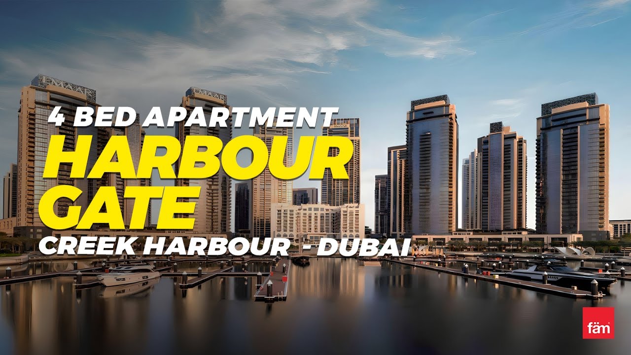 Spacious 4 Bed Apartment in Harbour Gate, Creek Harbour Dubai YouTube