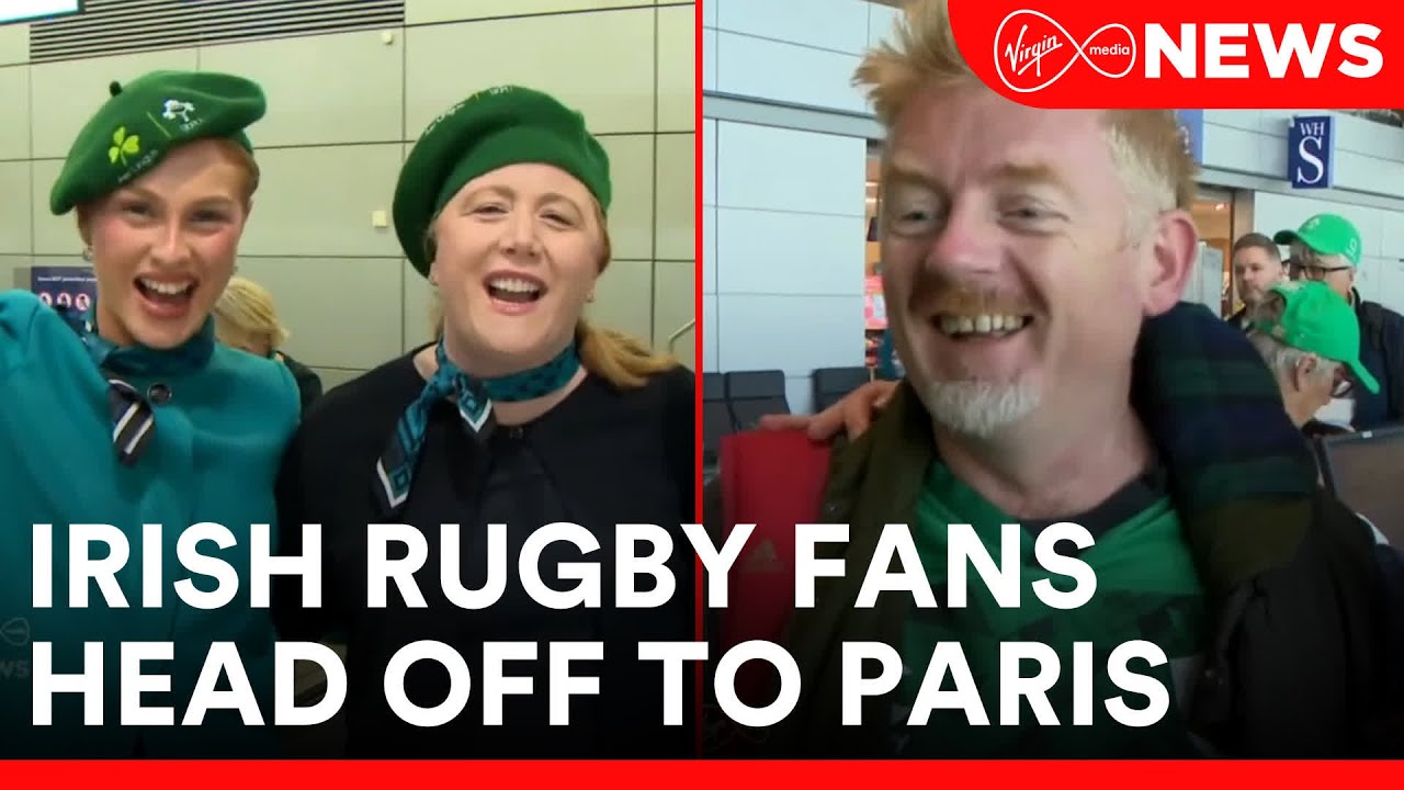 Thousands of rugby fans make their way to Paris for Ireland's World Cup ...