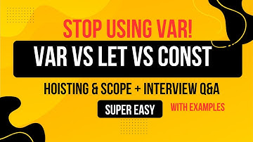 JavaScript let vs const vs var Explained(p-3) | Hoisting & Scoping Made Easy #javascript #variables