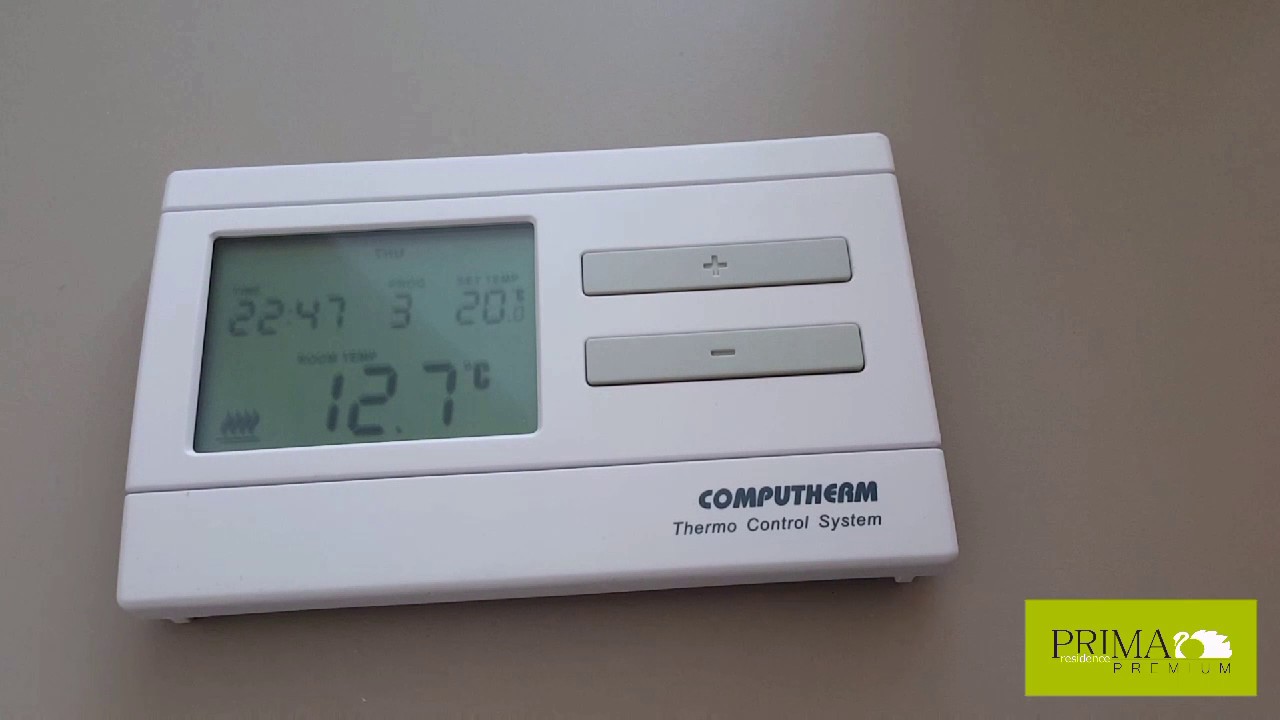 Recomandare pentru confortul de incalzire - Termostat de ambient Computherm Q7 - Prima Residence
