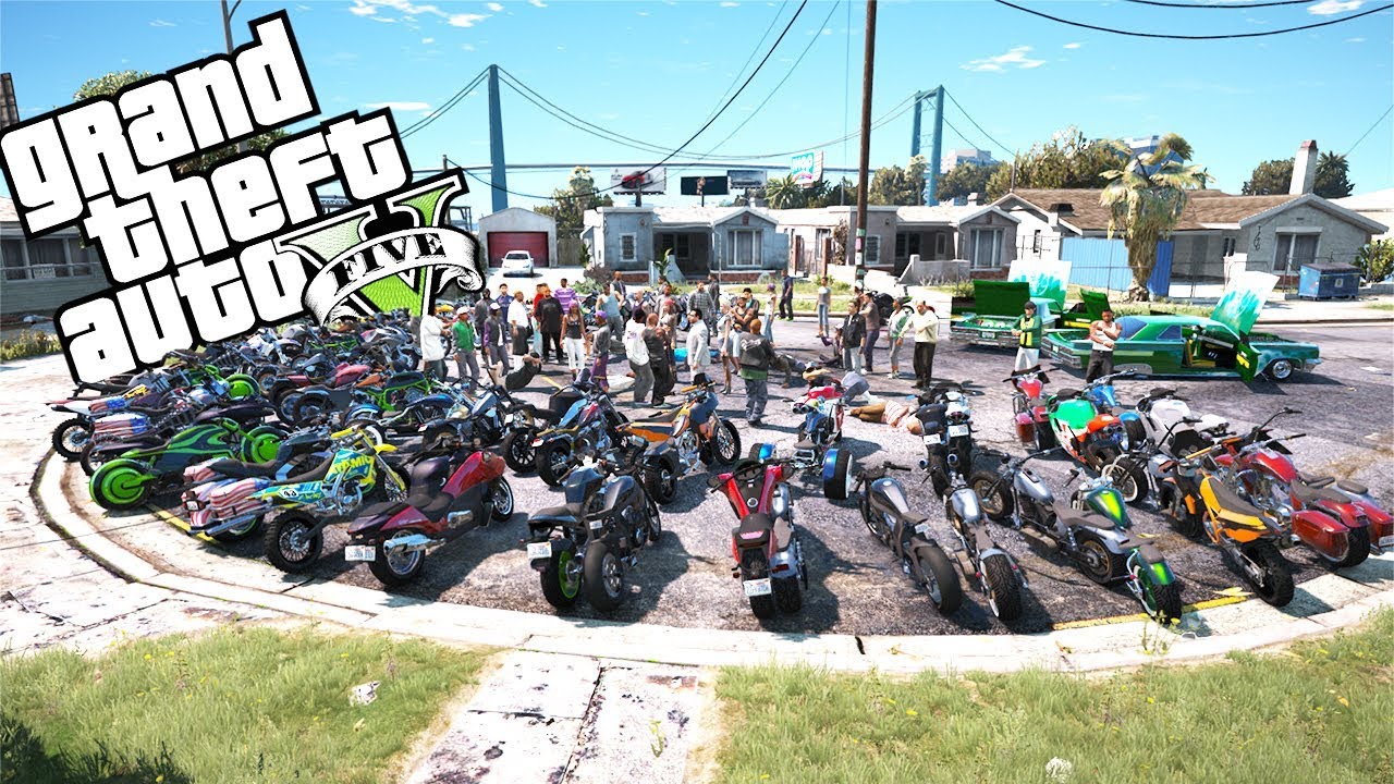GTA 5 MOD VITA DA GANGSTER RADUNO DI MOTO PIU GRANDE DI GTA 5 DAI