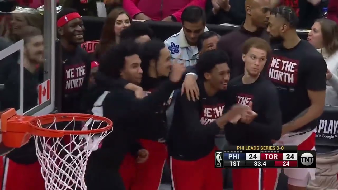 Thad Young drops Joel Embiid and hits the bucket