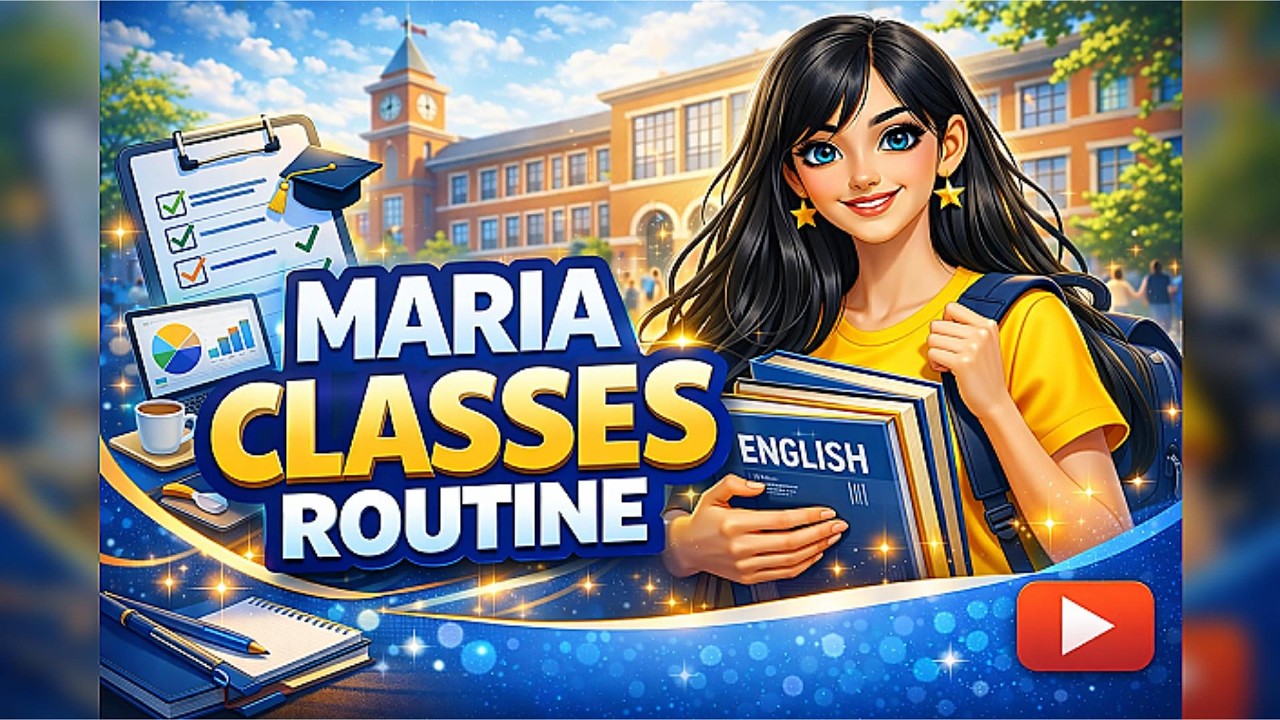 Maria Daily English | Maria Classes Routine (Slow English) - YouTube