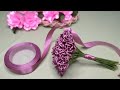 DIY| cara membuat buket bunga mawar mini |Rose Mini Bouquet #satinribbonflowers