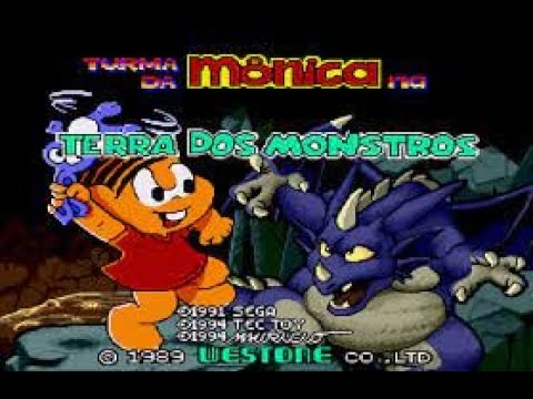 TURMA DA MÔNICA NA TERRA DOS MONSTROS ( MEGA DRIVE ) - ATÉ O FINAL ( LONGPLAY )