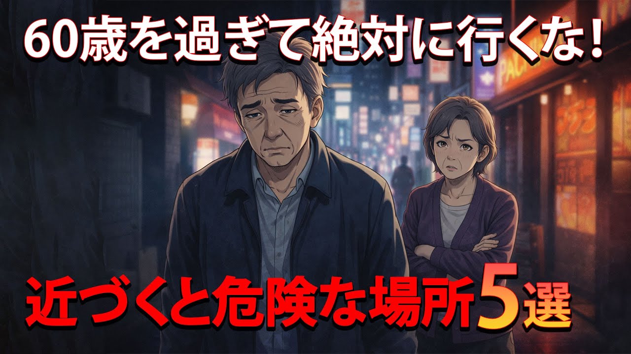 60歳を過ぎたら絶対に行ってはいけない場所5選｜通い続けた夫が失った老後資金と家族の信頼【シニア朗読雑学】