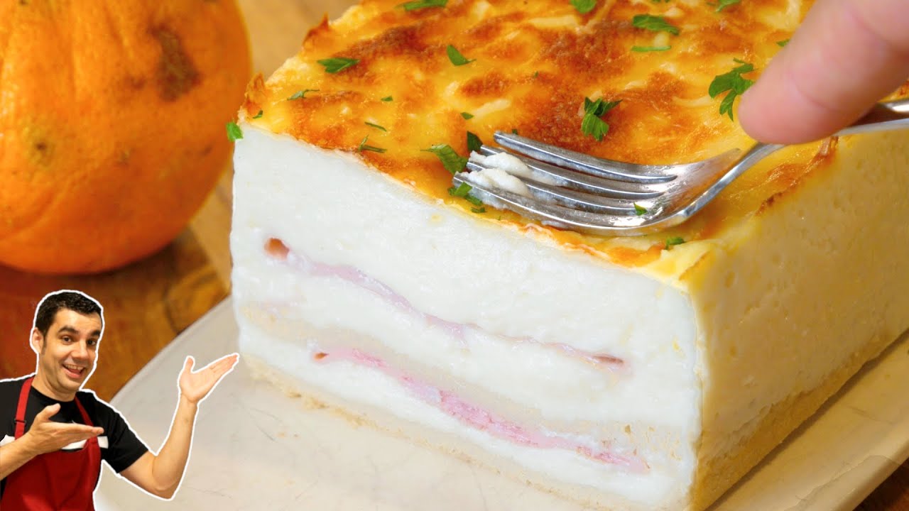 🧀🍰 Pastel de jamón y queso con pan de molde en solo 15 minutos