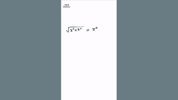 Can You Solve This? √(x² + x²) = x² | Mind-Blowing Math Trick!