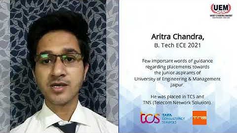 Placement Guidance | Aritra Chandra | ECE 2021 | UEM Jaipur | TCS | TNS