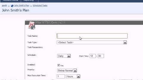 How to add Scheduled Tasks in WebsitePanel