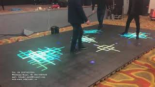 Ground interaction interactive magic projection 3d floor and wall LED dance floor screen