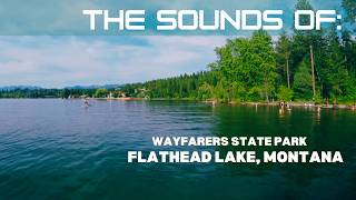 Flathead Lake, Montana Family Sounds  | Wayfarers State Park Ambience with Kids & Water Splashing
