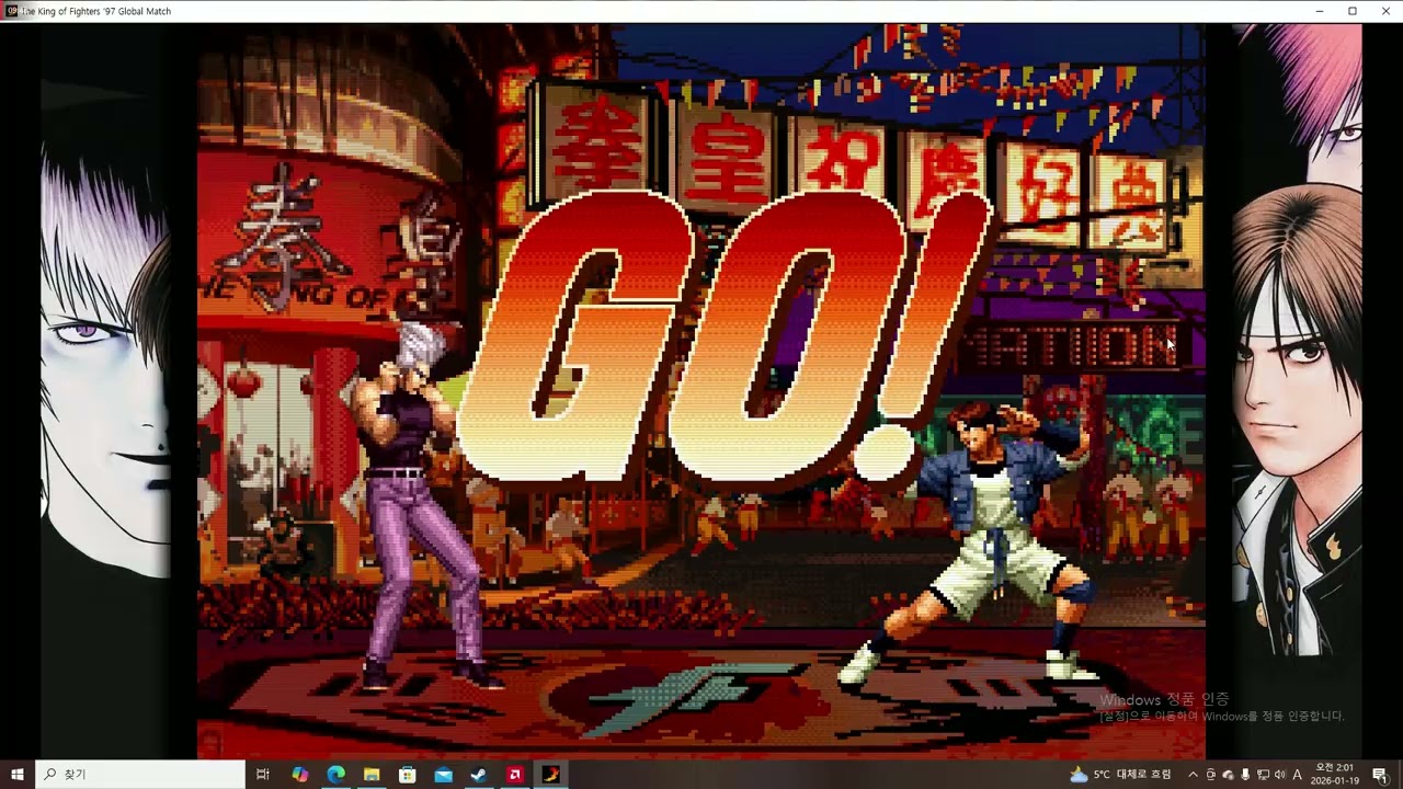 [킹오브97GM] 팀매치 스토리모드 레벨8 컴까기 (베니마루,친,오로치이오리)