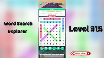 Word Search Explorer Level 315 Answer 🔍 | Step-by-Step Guide | Go Answer