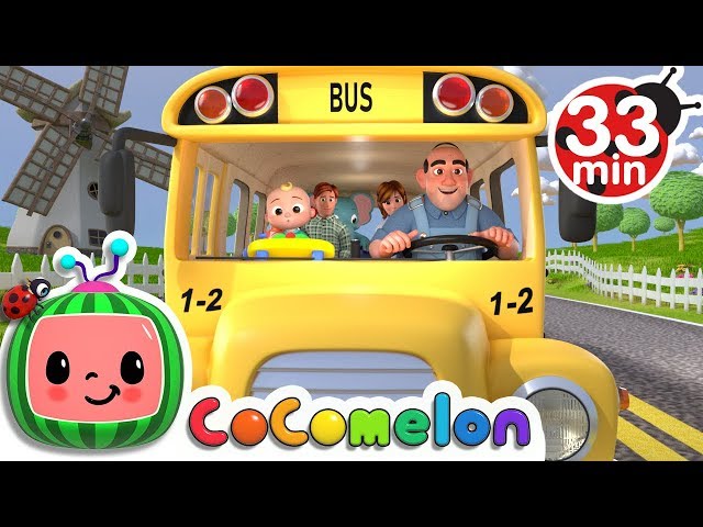 Wheels on the Bus + More Nursery Rhymes u0026 Kids Songs - CoComelon class=