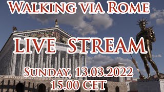 Rome in 3D Walking Tour Live