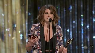 Elise Bauman winning the Audience Choice Award at the 2018 Canadian Screen Awards