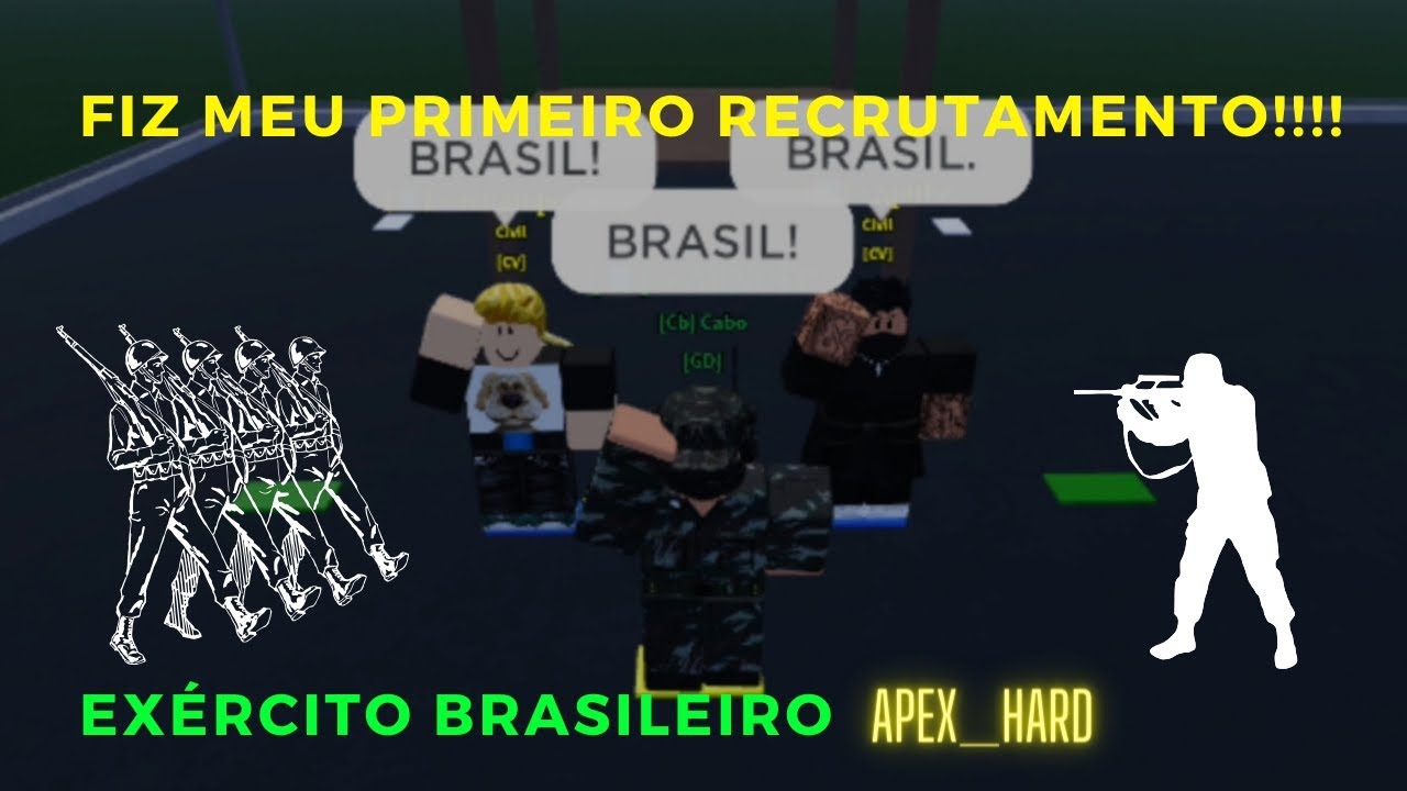 PASSO A PASSO] Como Utilizar o Rádio no Roblox, Exército Brasileiro, Apex_hard