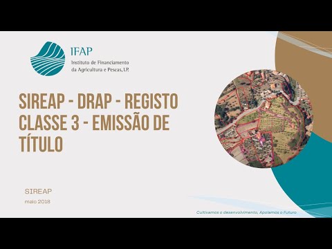 SIREAP - DRAP - Registo Classe 3 - Emissão de título