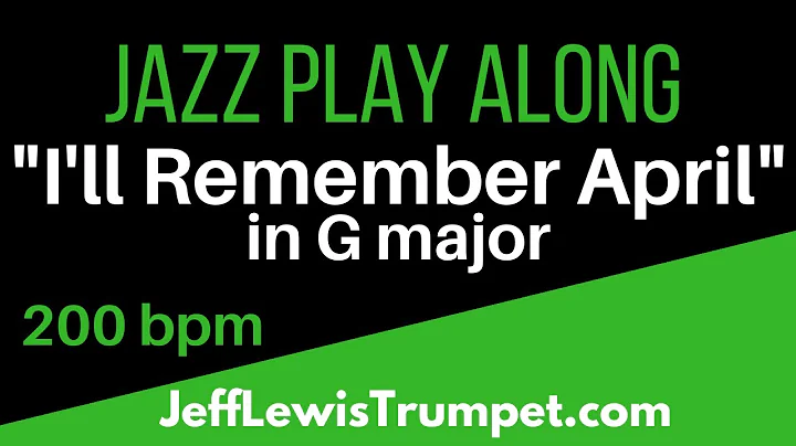 "I'll Remember April" Jazz play-along in G major