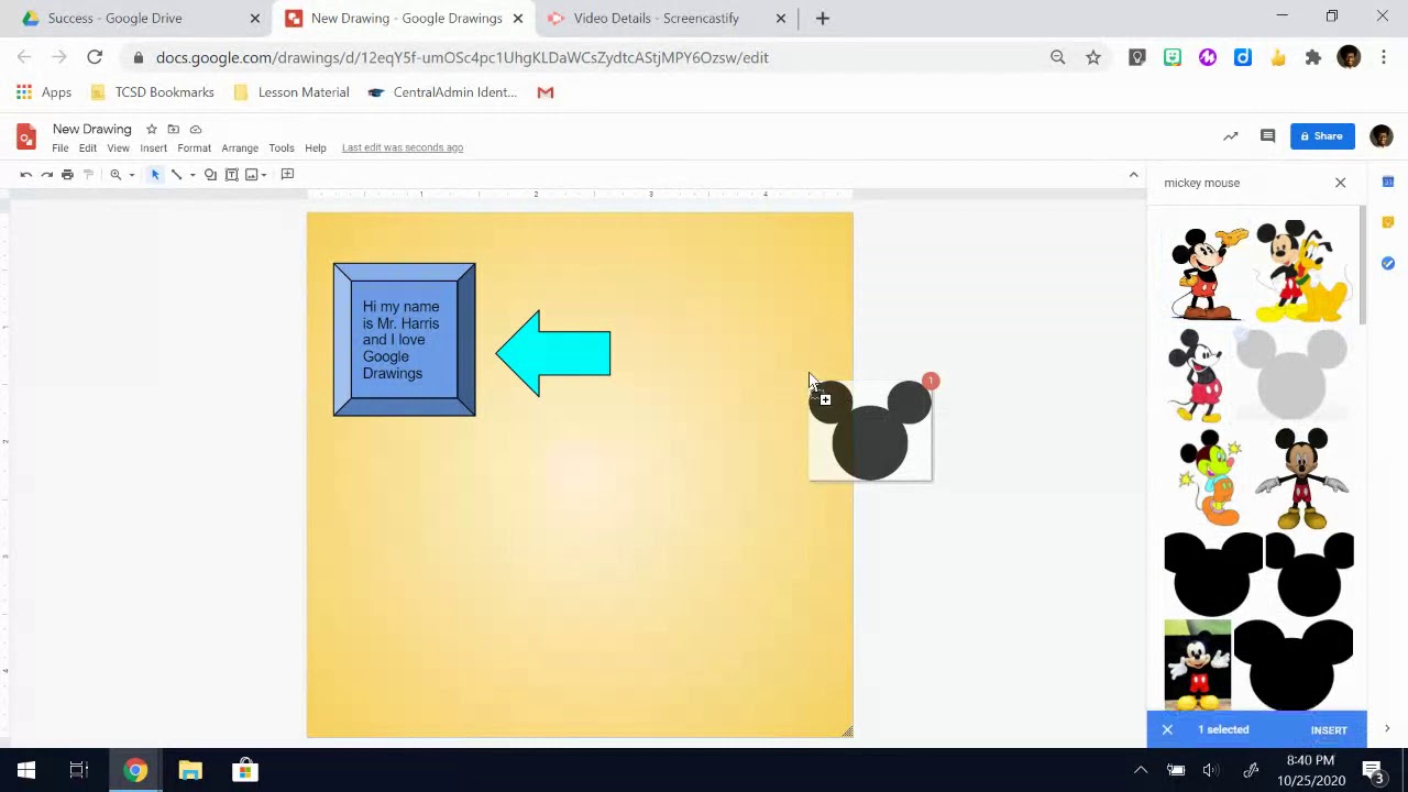 Google Drawing Computer Lesson How to: Google Drawings for Students - YouTube