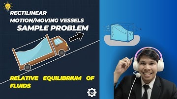 RECTILINEAR MOTION/MOVING VESSEL IN AN INCLINED SURFACE SAMPLE PROBLEM | FLUID MECHANICS AND HYDRAU