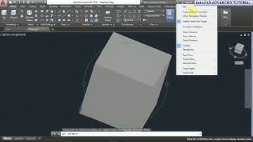 AutoCAD 2018 Tutorial for Beginners   #112  HOW TO USE THE FILLET COMMAND IN 3D SOLID OBJECT IN AUTO