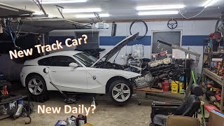New Project! 2007 Z4 Coupe Engine Removal
