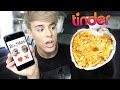 i let TINDER pick my foods for 24 hours !!!