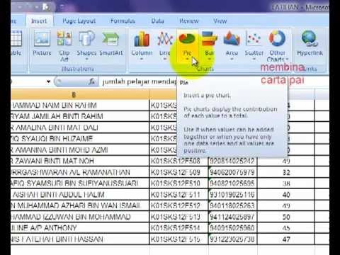 Video: Cara Membina Carta Di Excel