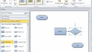Visio 2010 60 second snippet : How to use AutoConnect and Quick Shapes Shift Visio 2010 Flowchart Shapes Automatically