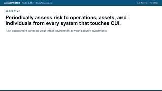 Full cmmcDIRECTED: RA.L2-3.11.1 Risk Assessment (CMMC walk-through) News