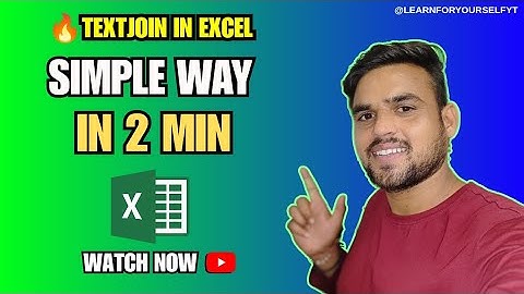 🔥 Master TEXTJOIN in Excel 🚀 | Combine Text & Save Time (2025 Guide)