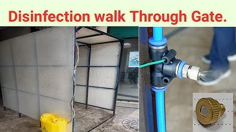 Disinfection walk Through Gate