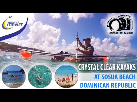 Mr.T tries Crystal Clear Kayaks at Sosua Beach Dominican Republic