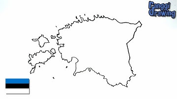 How to Draw Map of Estonia