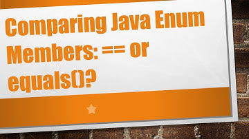 Comparing Java Enum Members: == or equals()?