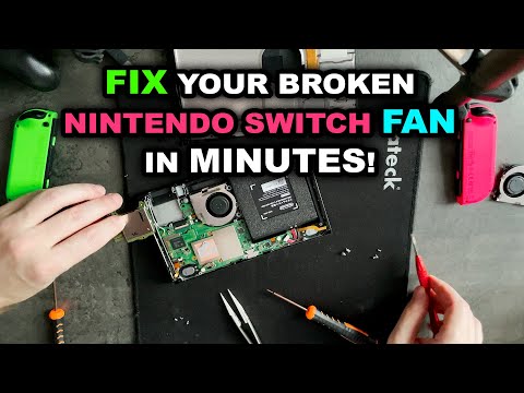 FIX your BROKEN/LOUD Nintendo Switch Fan with and WITHOUT tools! (thermal paste at end)