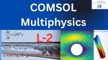 Creating 2D geometry in COMSOL L-2 #IISC #IITS #NITS#chemical #simulation #modeling #research #phd